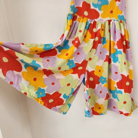 Tucker + Tate Floral Jumpsuit Wide Leg Colorful Summer Dress Girls 5 - Picture 3 of 7
